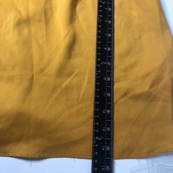 MISSGUIDED Ylw Mustard Mini Dress Sz 6 - Picture 6 of 6